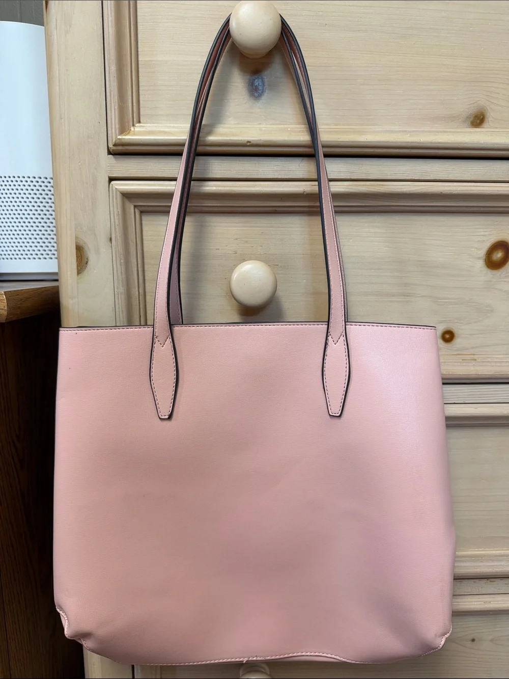kate spade Pink Leather Tote with Long Straps